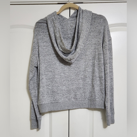 GAP, NWOT, Cozy Gray Marbled Hoodie, Long Sleeve Size XS - Picture 2 of 6